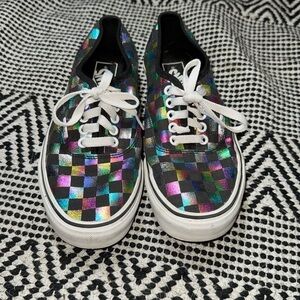 Vans Metallic Checkered Size 8.5